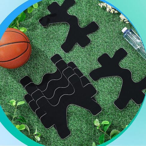 16 Pcs Kinesiology Tape for Ankle Tape Precut, Athletic Original Cotton Waterproof Breathable, Provides Support and Stability to The Target Area for Ligament and Muscle in Kuwait