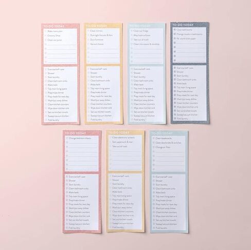 Chore Chart for Kids | 60 Colorful Notes (2 Month Supply) | 3" x 8.66" | Magnetic Back | Behavior Reward Chart | Checklist Memo Board | Responsibility Chart/Daily Planner for Kids in Saudi Arabia