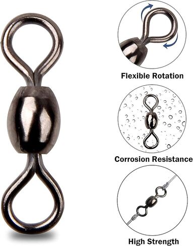 FUSIGO Egg Fishing Sinker Weight Rigs, 6pcs Flounder Rig Saltwater Bottom Rigs Stainless Steel Wire Leader with Egg Sinker Catfish Carolina Rigs Fishing Ready Rigs for Trout Drum Redfish Fishing in Saudi Arabia