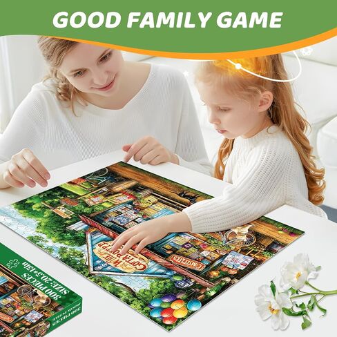 300 Pieces Puzzles for Adults | Manor Cat Jigsaw Puzzles 300 Piece for Children Adults Seniors | Sturdy,Safe Large Piece Puzzle | Engaging & Educational Toys Great Gift for Boys Girls 20.5 x 15 in in Kuwait
