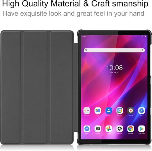 غطاء الحالة لـ Lenovo Tab K10/M10 Plus 10.3 "Tablet ، غطاء الحامل Tri-Fold Light-Fold Rachplabl in Kuwait