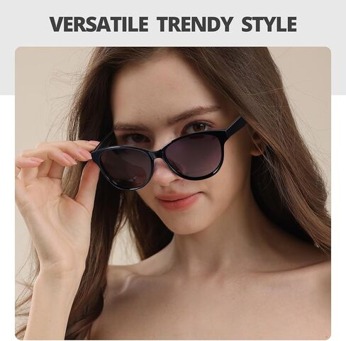 LVIOE Polarized Cat Eye Sunglasses for Women Trendy Classic Retro Shades with UV400 Protection for Driving Fishing LS8091 in Kuwait