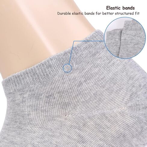 EnerWear-Coolmax Unisex 24P/10P Cotton Low Cut No Show Ankle Socks in Kuwait
