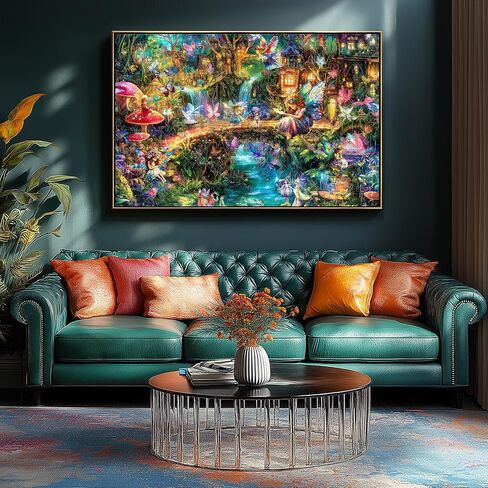Forest Under Starry Night Puzzles for Adults 1000 Pieces, Impossible Hard Difficult Challenging Puzzles for Adults, Gradient Magic Colorful Jigsaw Puzzle 1000 Pieces in Saudi Arabia