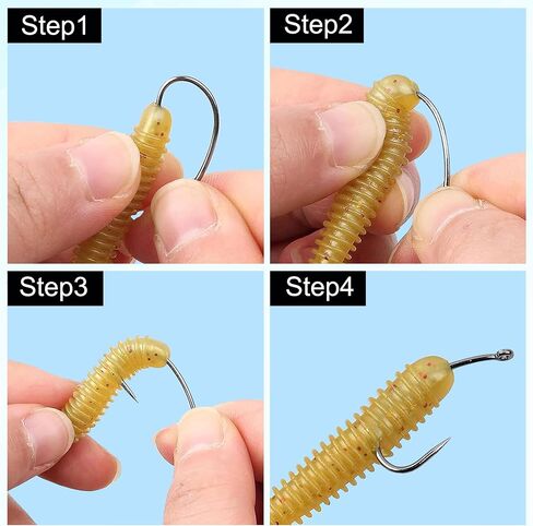 FUSIGO Carp Fishing Hooks Barbless, 110pcs Crappie Hooks Trout Circle Curve Shank Crank Fly Tying Hooks for Freshwater Saltwater Fishing, 10#, 8#, 6#, 4#, 2# in Saudi Arabia