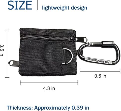 3 Pack Tactical EDC Keychain Pouch with Upgraded D-Ring - Military Mini Molle Utility Organizer for Outdoor, Hiking, Camping, Belt Gear, Zipper Pocket Bag in Kuwait