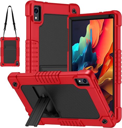 for Urao C107/Jeazans OC101/Jeazans C107 Tablet Case with Shoulder Strap Kickstand Kids Friendly for Urao C107 Tablet Case/for Freeski C107/HiGrace C107/ZOFYWNAS C107 10.1" Tablet (BlackBlue) in Kuwait
