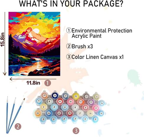 4 Pack Animals Paint by Number for Kids, Cute Sea Animals 4-8 Painting Kits for Kids Ages for Beginners,Easy Acrylic Watercolor Paint by Numbers Canvas Arts and Craftsfor Wall Decor Gift (8x8in). in Saudi Arabia