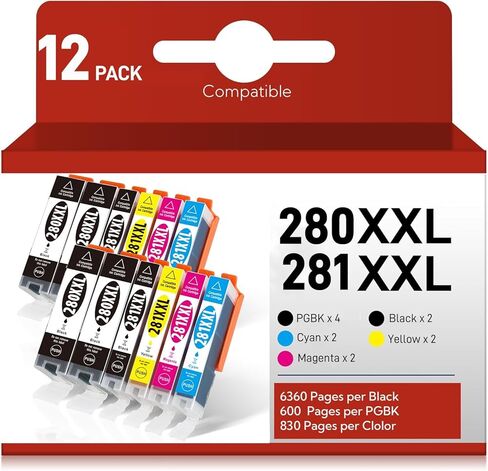 خرطوشة حبر بديلة متوافقة مع HP 564 XL 564XL عالية الإنتاجية (2PB/2B/2C/2M/2Y) لطابعات DeskJet 3520 3522 OfficeJet 4620 Photosmart 6525 6520 7520 5520 7510 5510 7525 (10 عبوات) in Kuwait