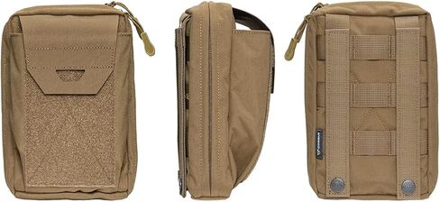 Tactical Dump Pouch MOLLE Accessories Carry Pouches Double Pockets Loop Panel Multi-Use Storage Bag for Belt Vest Backpacks in Saudi Arabia