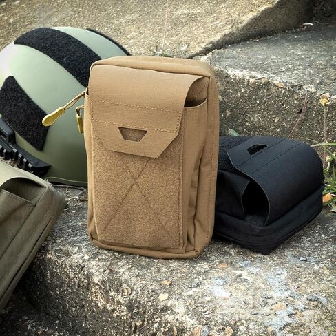 Tactical Dump Pouch MOLLE Accessories Carry Pouches Double Pockets Loop Panel Multi-Use Storage Bag for Belt Vest Backpacks in Saudi Arabia