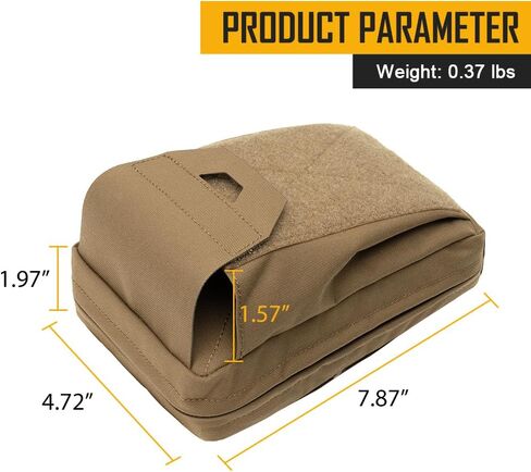 Tactical Dump Pouch MOLLE Accessories Carry Pouches Double Pockets Loop Panel Multi-Use Storage Bag for Belt Vest Backpacks in Saudi Arabia