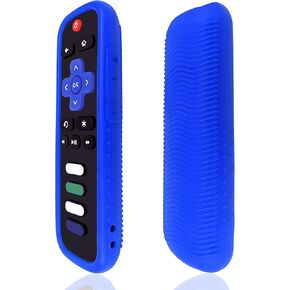 [3 Pack] Silicone Cover Case for Roku TV Remote - Shockproof & Washable Skin Protector, Dustproof Flexible Design Fits Most Roku Remotes