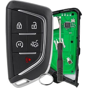 for Cadillac CT4 CT5 Remote Key Fob Fits for Cadillac CT4 Cadillac CT5 2020 2021 2022 Remote Control Key FCCID YG0G20TB1 433 MHz 49 Chip P/N 13541988 13536990 13538860 with Key Ring and Screwdriverr