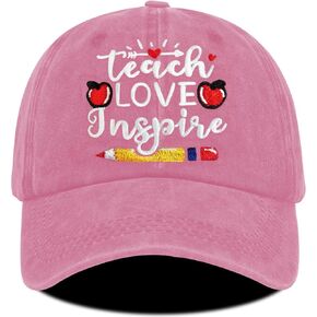 Teacher Appreciation Gifts,Teacher Hat for Women Men,Adjustable Embroidered Teachers Baseball Cap