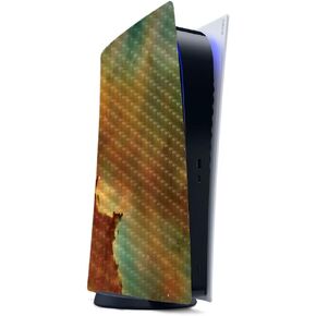 MightySkins Carbon Fiber Gaming Skin for PS5 / Playstation 5 - Andromeda | Durable Textured Carbon Fiber Finish | Easy to Apply and Change Style | Made in The USA