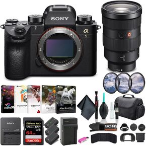Sony Alpha a9 II Mirrorless Digital Camera Body Only ILCE9M2/B, Sony FE 24-70mm Lens, 64GB Memory Card, 2 x NP-FZ-100 Battery, Corel Photo Software, Case, External Charger, and More
