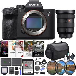 Sony a7R IVA Mirrorless Camera ILCE7RM4A/B, Sony FE 16-35mm Lens SEL1635GM, 64GB Memory Card, Filter Kit, Bag, NP-FZ100 Compatible Battery, Card Reader, LED Light, and More