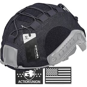 ACTIONUNION Tactical Airsoft Helmet Cover Breathable Mesh Helmet Cover for PJ/BJ/MH Helmet