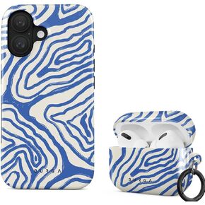 BURGA Case Compatible with Airpods PRO and Phone Case Compatible with iPhone 16 Plus - Scratch-Resistant Shockproof Cover - Bundle