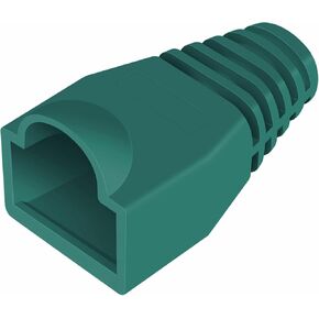 RJ45 Strain Relief Boots OD 6.0mm 100 Pcs Blue for CAT5/5e and CAT6 Ethernet Cable Network Connectors Modular Plugs Snap On Protective Covers