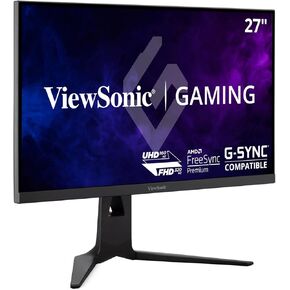 ViewSonic XG275D-4K 27 Inch 4K UHD Gaming Monitor with Switchable Refresh Rate Up to 320Hz, 0.5ms Response Time, AMD FreeSync Premium, Advanced Ergonomics, HDMI, DisplayPort, and 65W USB-C