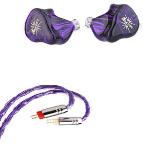 Linsoul Kiwi Ears Quartet 2DD+2BA Hybrid in-Ear Monitor and Tripowin Zonie 3.5mm 2Pin Cable Bundle