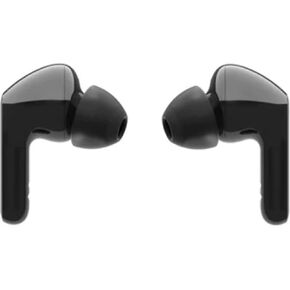 LG Tone Free FN5W - شحن لاسلكي لاسلكي حقيقي من أذن Bluetooth مع صوت خطوط الطول ، الحد من الضوضاء مع ملاءمة وثيقة ، ميكروفون مزدوج لمكتب العمل/المنزلي ، iPhone و Android متوافق ، أسود