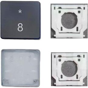 Replacement Digital 8 Keycap Keys and Hinges Compatible for Surface Laptop 3/4/5 13.5/15inch 1867 1868 1872 1873 1950 1951 1952 1953 Keyboard Number 8 Key Cap (Black)