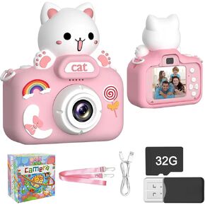 Kids Digital Camera, Kids Selfie Camera, Christmas Birthday for Girls and Boys Ages 3-12, Kids Camera for Boys and Girls Toys Ages 3-12