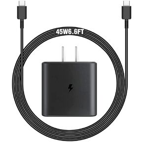 45W USB C Super Fast Charger لـ Samsung Galaxy-Tab S9 Fe/Fe+ Plus SM-X510/X516B/X610/X616B 5G Samsung Tablet 45W TYPE C COLLT مع 6.6 قدم مئوية ل COPIT CABLET CABLET CABLET CABLET