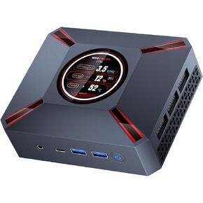 Mini PC مع الشاشة ، Intel Core I9-12900HK (14cores 20threads ، حتى 5.0 جيجا هرتز) ، 32 جيجا بايت DDR4 RAM 1TB NVME SSD ، MINI COMPUTED SUPPER