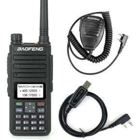 BAOFENG BF-H6 Two Way Radio 10W High Power 128 Channels Long Range Walkie Talkie for Adults, with Speaker Mic and USB Cable