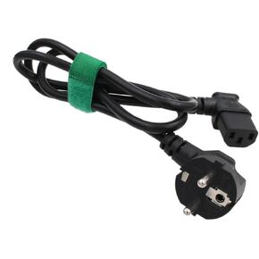 Power Cord Cable Euro Schuko Plug CEE7/7 to IEC320 C13 Female for Computer PC Monitor TV 3-Prong 3.28ft