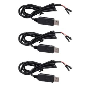 3PCS PL2303HX USB to TTL Converter Download Converter Cable RS232 Upgraded Module Serial Adapter STC Download Cable
