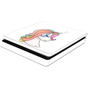 MightySkins Skin Compatible with Sony PS4 Slim Console - Unicorn Magic | Protective, Durable, and Unique Vinyl Decal wrap Cover | Easy to Apply, Remove, and Change Styles | Made in The USA