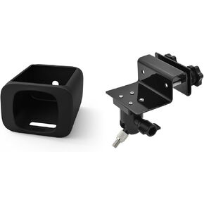 Holicfun Silicone Skin Bundle with Gutter Mount for Eufy SoloCam S220 - Black