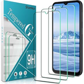 Slanku [3 Pack Privacy Screen Protector for Samsung Galaxy A14 5G / Galaxy A14 Tempered Glass Film, Anti-Spy, Case Friendly, Bubble Free [Black]