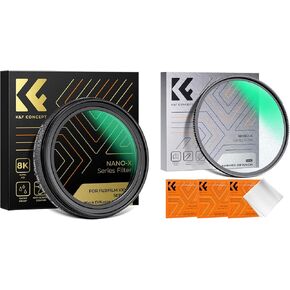 Black Diffusion 1/4 Filter (Black Frame)+ 49mm Shimmer Diffusion 1 Filter Kit for Fujifilm X100 Series, X100/X100F/X100S/X100T/X100V/X100VI