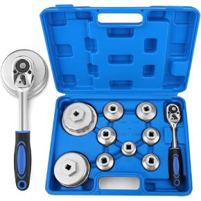 BETOOLL 23pcs Oil Filter Wrench Set, Oil Filter Socket Set with 65, 67, 72, 73, 74, 75, 76, 79, 84, 89, 91, 92, 95, 101mm, Compatible with Toyota VW BMW ‌GMC Sierra Ford Volvo in Kuwait