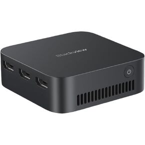 Blackview MP80 Mini PC Intel N95, Mini Desktop Computer Windows 11 Pro，16GB DDR5 RAM 512GB M.2 SSD, 4K Triple Display/Dual Gigabit LAN/WiFi/BT for Office Work/Multi-Device Switching