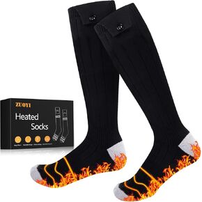 Heated Socks, Heated Socks for Men Women Rechargeable Washable, 5000mAh Battery with 4 Heating Levels for Hunting, Camping, Hiking, Walking, Fishing, Cycling, Outdoor Work
