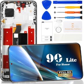 For Huawei Honor 90 Lite LCD Screen Replacement For Huawei Honor 90 Lite LCD Display Touch Digitizer Assembly Repair Kits (Black,With Frame)