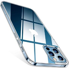TORRAS Crystal Clear for iPhone 13 Pro Max Case 6.7", Long Lasting Clarity, Anti-Yellowing, Ultra-Thin Slim Fit, Soft Silicone Protection Cover Phone Cases for iPhone 13 Pro Max, Clear