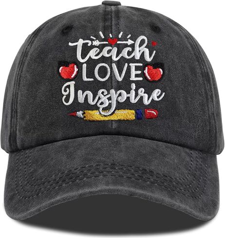 Teacher Appreciation Gifts,Teacher Hat for Women Men,Adjustable Embroidered Teachers Baseball Cap in Saudi Arabia