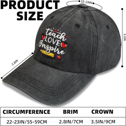 Teacher Appreciation Gifts,Teacher Hat for Women Men,Adjustable Embroidered Teachers Baseball Cap in Saudi Arabia