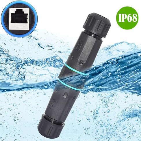 chenyang RJ45 Waterproof Coupler,IP68 CAT6 RJ45 Female to Female Outdoor Ethernet Cable Extension Waterproof Adapter in Saudi Arabia