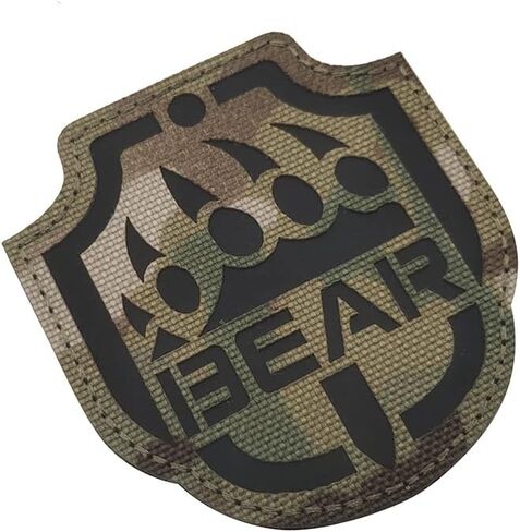 4PC New Russia Escape from Tarkov Bear USEC IR Reflective Patch Tactical Military Badges Decorative Appliques Hook and Loop Fastener Backing (Color-e) in Saudi Arabia