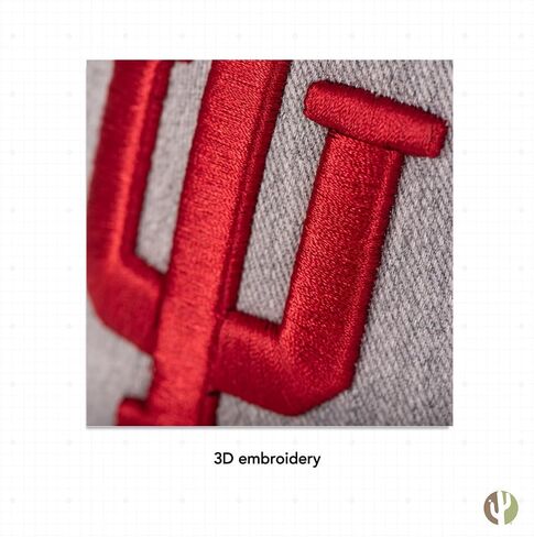 Desert Cactus Indiana University Baseball Hat Hoosiers Bloomington Brimmed Embroirderd Hats Cap Adjustable Cloth Strap Adult (Style B1) White in Saudi Arabia