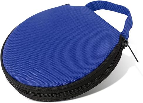 DVD Storage, CD Holder Dividers Folder, Car CD Large Capacity Storage Bag, DVD Oxford Cloth Round Storage Box, Universal for Most Cars (Blue) in Saudi Arabia